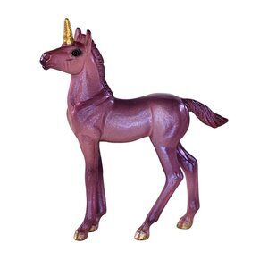 Breyer Stablemate Unicorn Horse Standing Foal Windswept #880081 Dark Pink